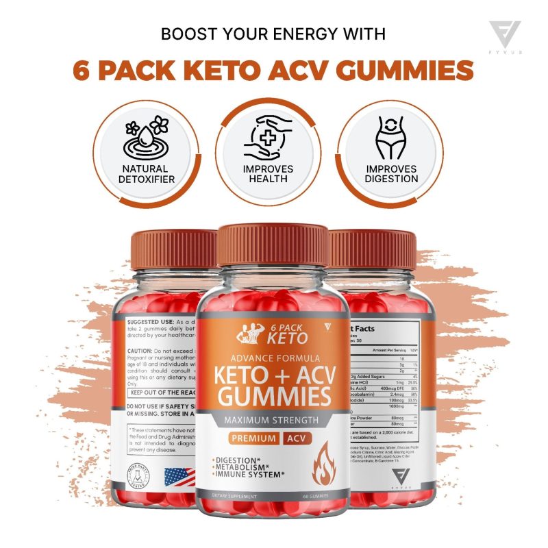 6 pack keto acv gummies 830287