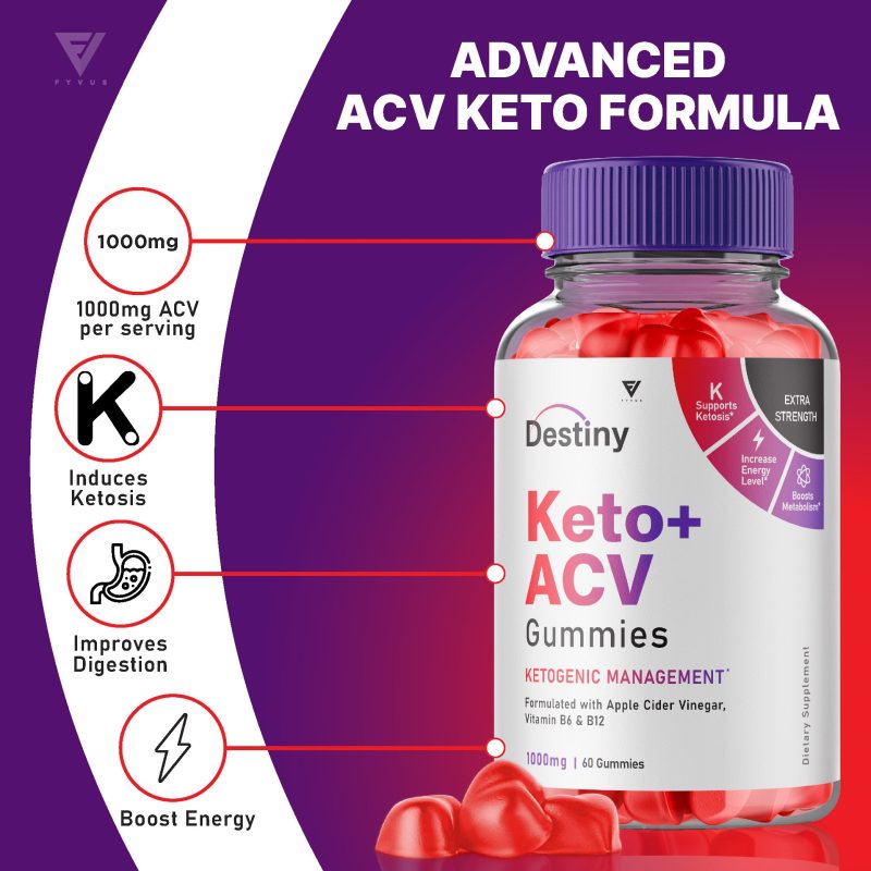 Fyvus DestinyKeto ACVGummies Listing ML6