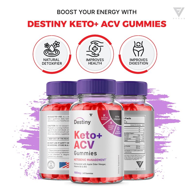 Fyvus DestinyKeto ACVGummies Listing ML7